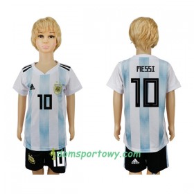 Koszulka Argentyna Messi 10 Dziecięcy Domowe Koszulki Piłkarskie Mistrzostwa Świata 2018